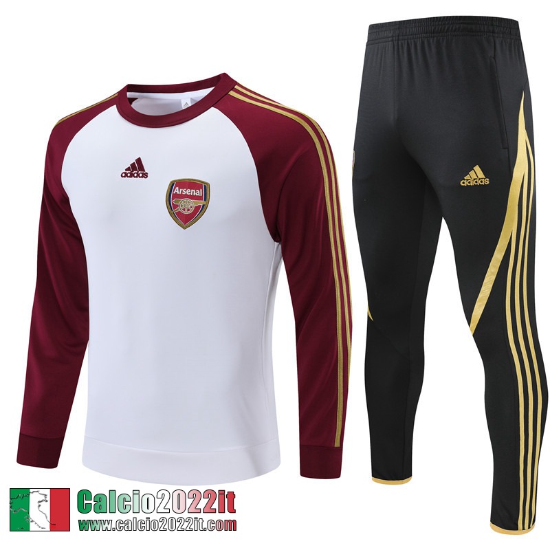 Arsenal Tute Calcio bianco Uomo 2021 2022 TG220