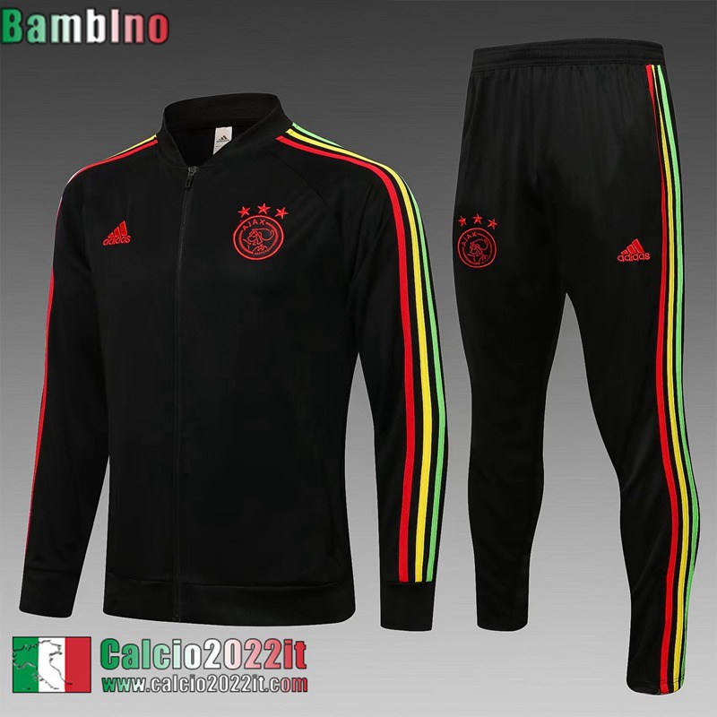 AJAX Full-Zip Giacca Nero Bambini 2021 2022 TK161