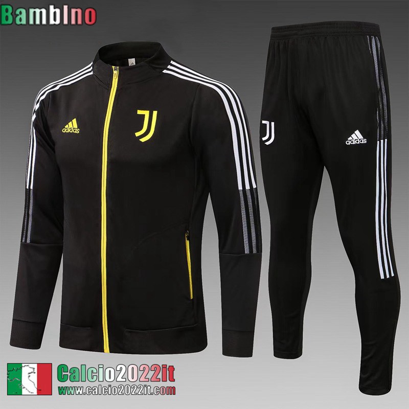 Juventus Full-Zip Giacca Nero Bambini 2021 2022 TK168