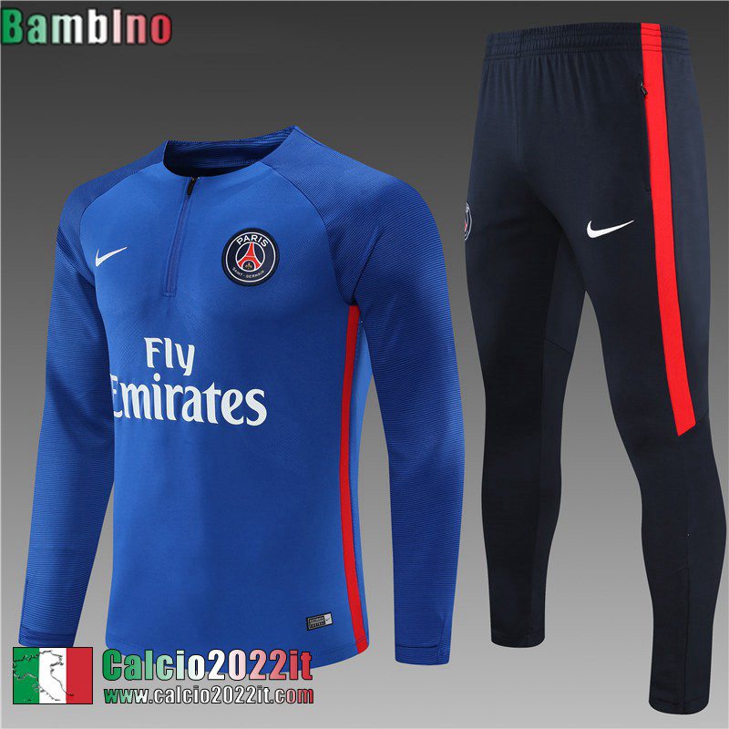 PSG Tute Calcio blu Bambini 2021 2022 TK176