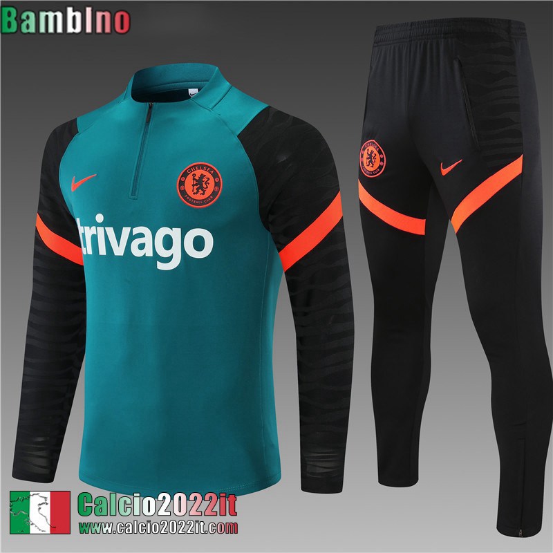 Chelsea Tute Calcio verde Bambini 2021 2022 TK181