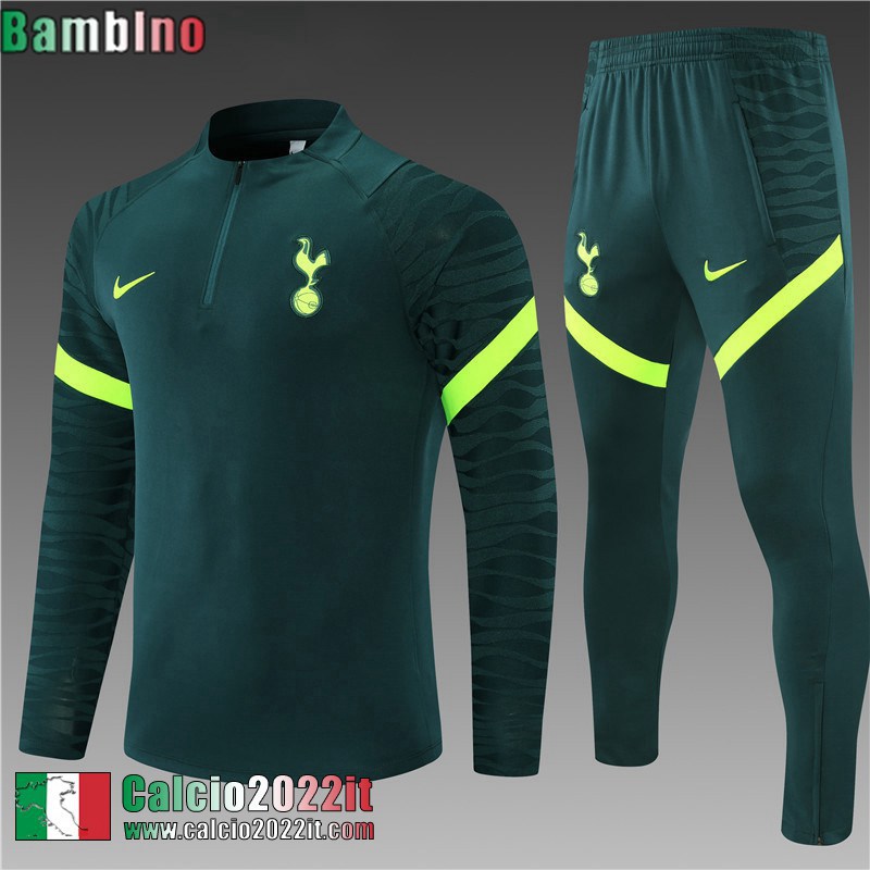 Tottenham Hotspur Tute Calcio verde Bambini 2021 2022 TK192