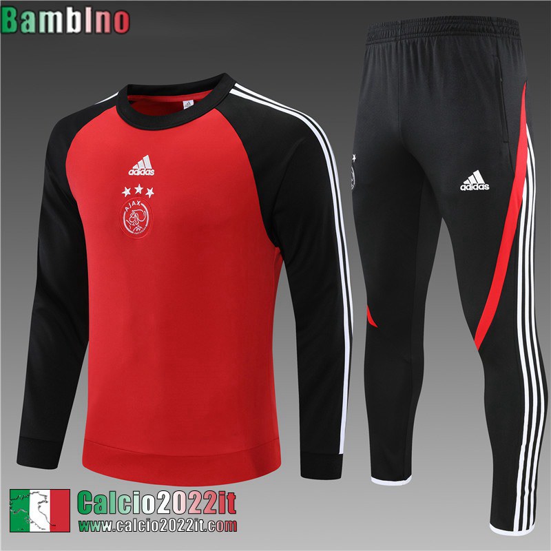 AJAX Tute Calcio rosso Bambini 2021 2022 TK197