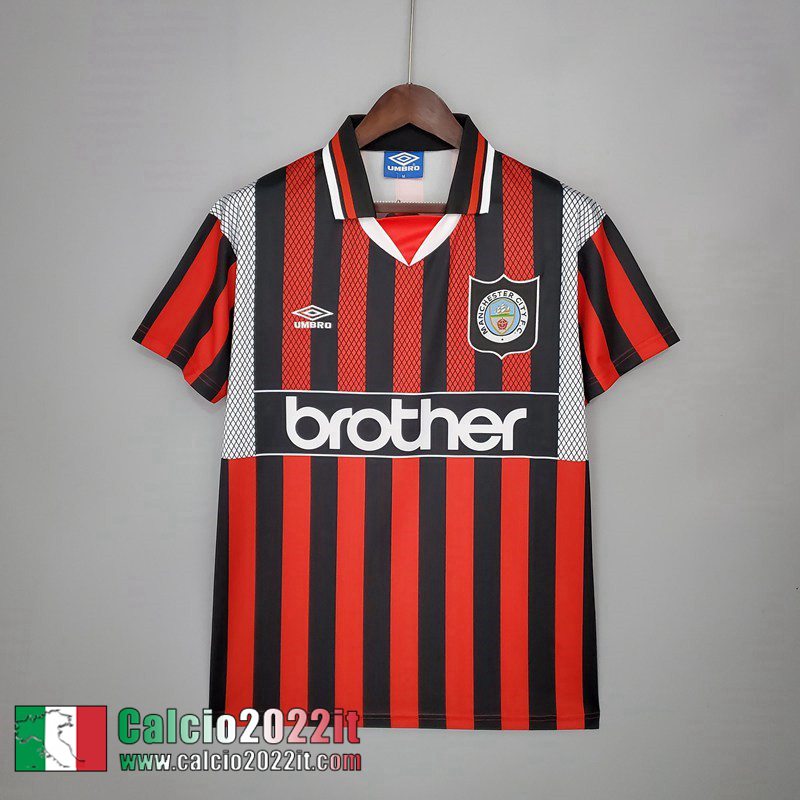 Manchester City Maglia Calcio Retro Seconda Uomo 94 96