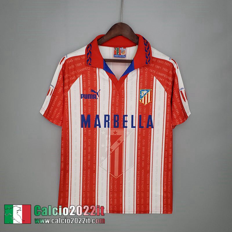 Atletico Madrid Maglia Calcio Retro Prima Uomo 95 96