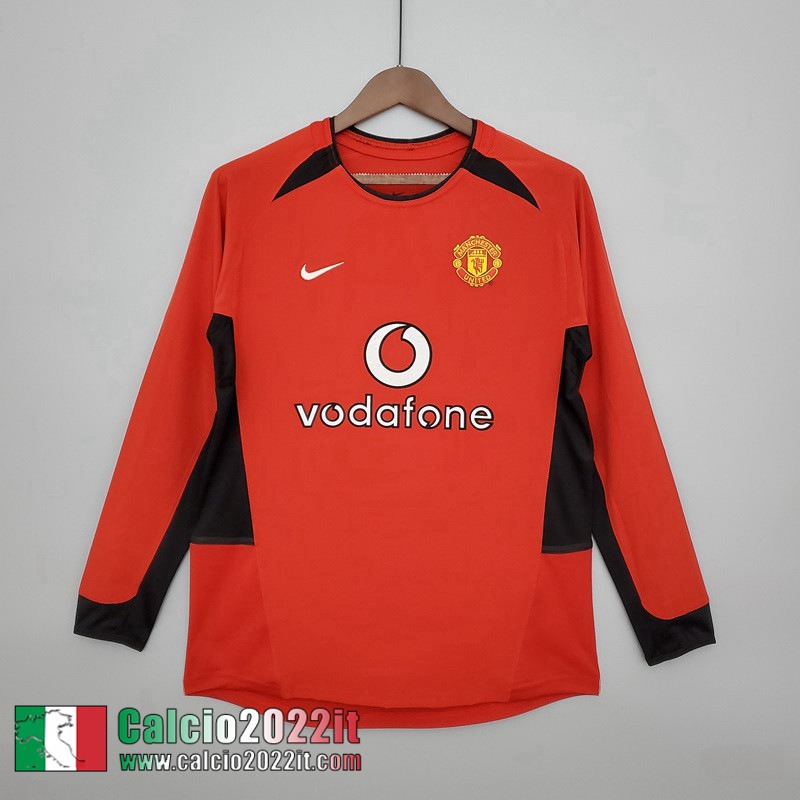 Manchester United Maglia Calcio Retro Prima Uomo 02 04