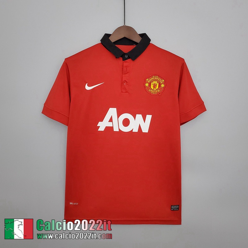 Manchester United Maglia Calcio Retro Prima Uomo 13 14