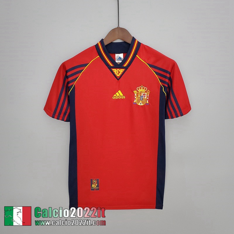 Spagna Maglia Calcio Retro Prima Uomo 1998