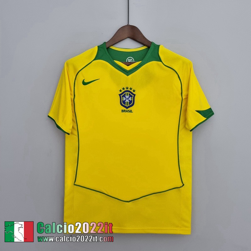 Brasile Maglia Calcio Retro Prima Uomo 2004 06