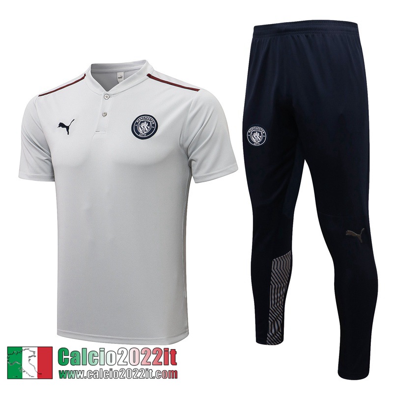 Manchester City Polo bianca Uomo 21 22 PL253