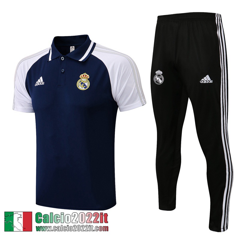 Real Madrid Polo blu Uomo 21 22 PL267