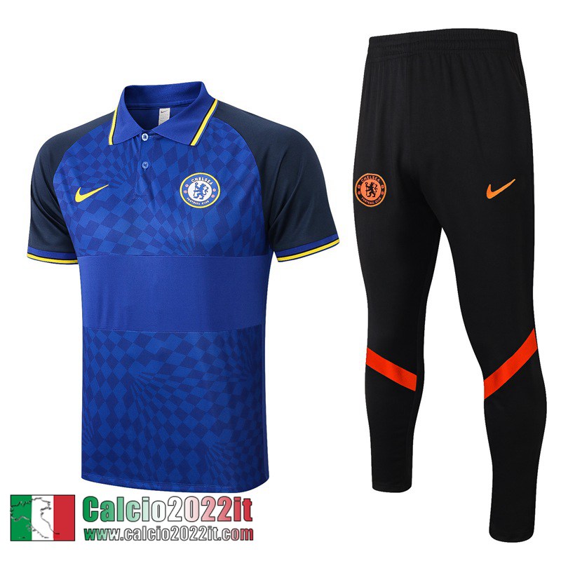 Chelsea Polo blu Uomo 21 22 PL269