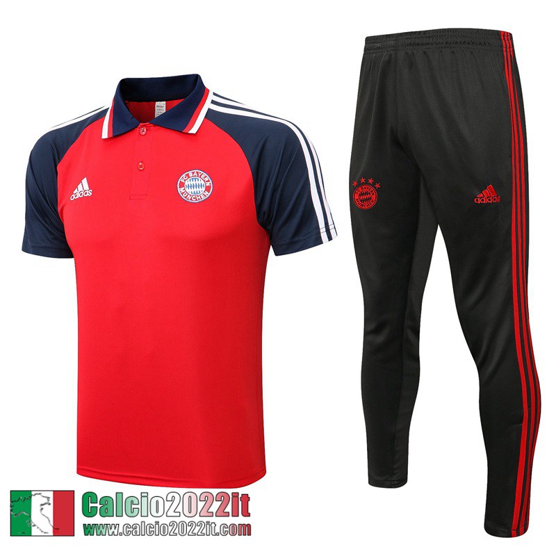 Bayern Monaco Polo rosso Uomo 21 22 PL275