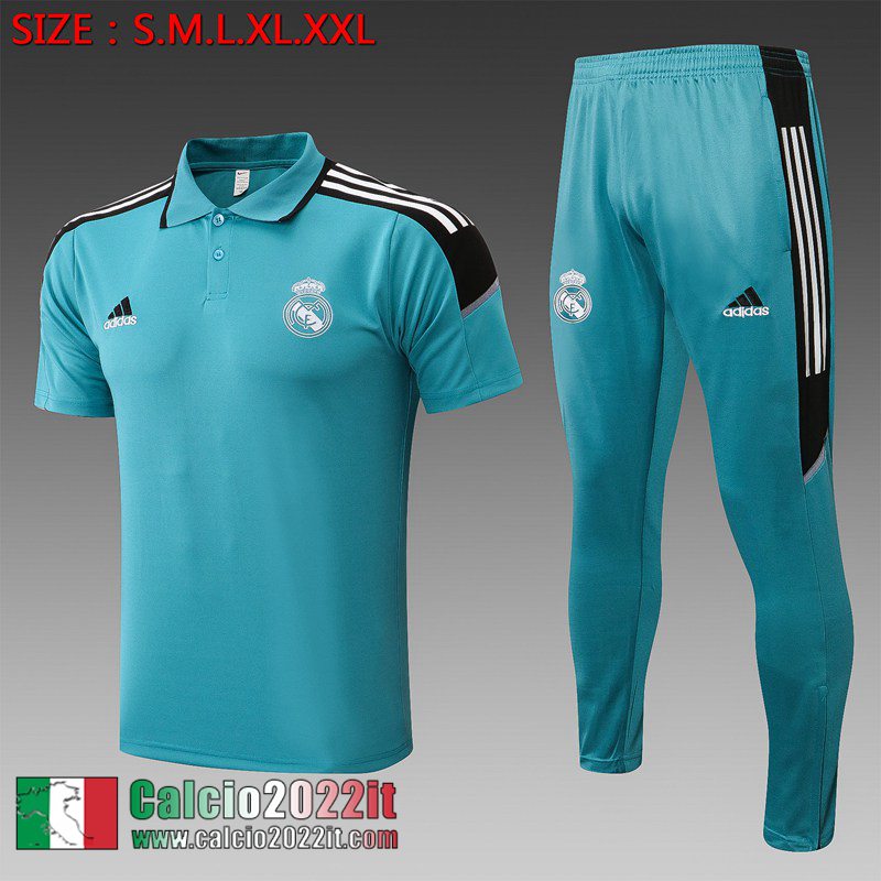 Real Madrid Polo blu Uomo 21 22 PL284