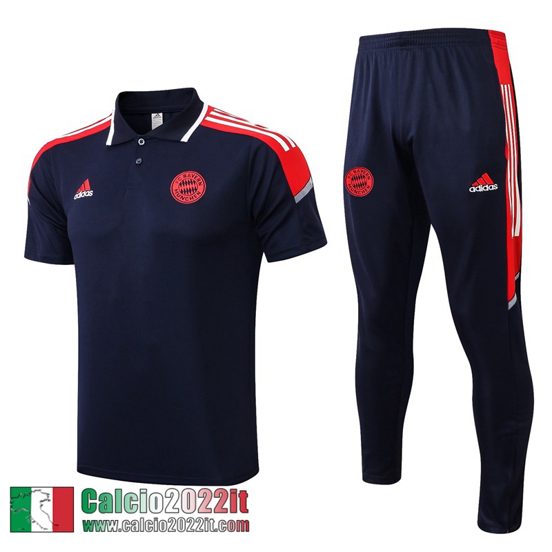 Bayern Monaco Polo blu navy Uomo 21 22 PL291