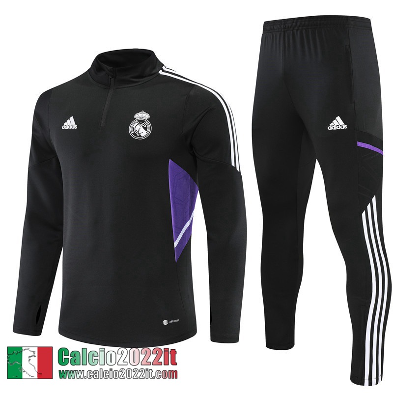 Real Madrid Tute Calcio Nero Uomo 22 23 TG229