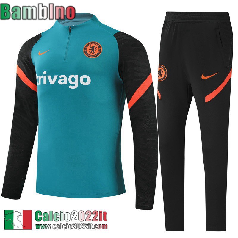 Chelsea Tute Calcio verde Bambini 21 22 TK237