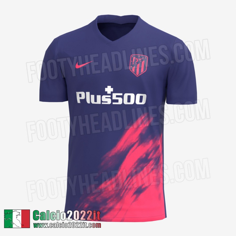 Seconda Maglia Calcio Atletico Madrid Versione Trapelata 2021 2022