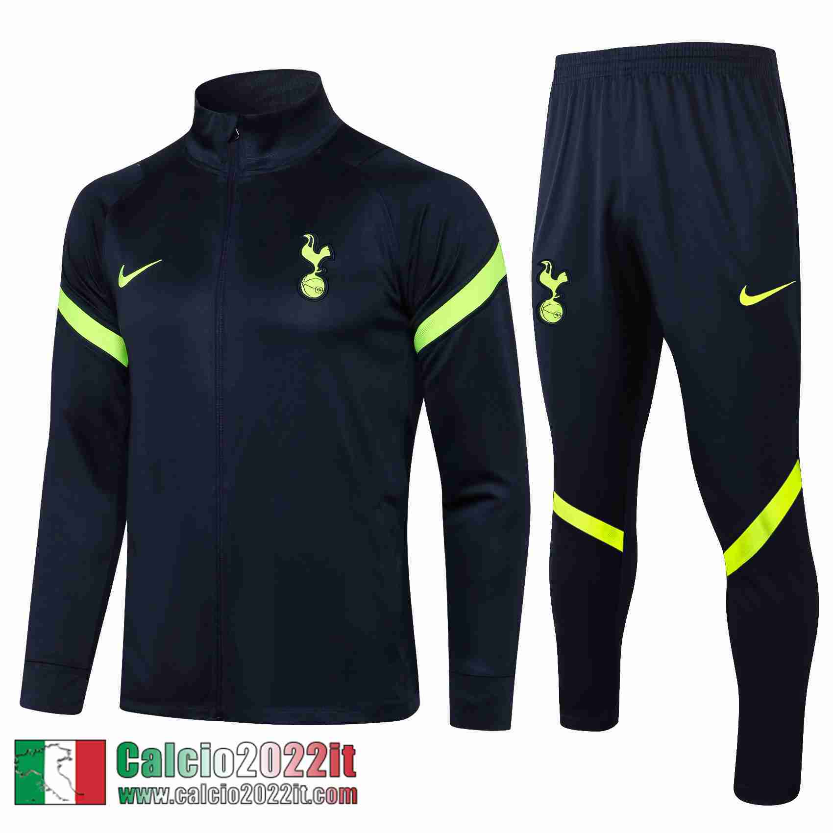 Tottenham Hotspur Full-Zip Giacca Azzurra Marino Jk08 2021 2022