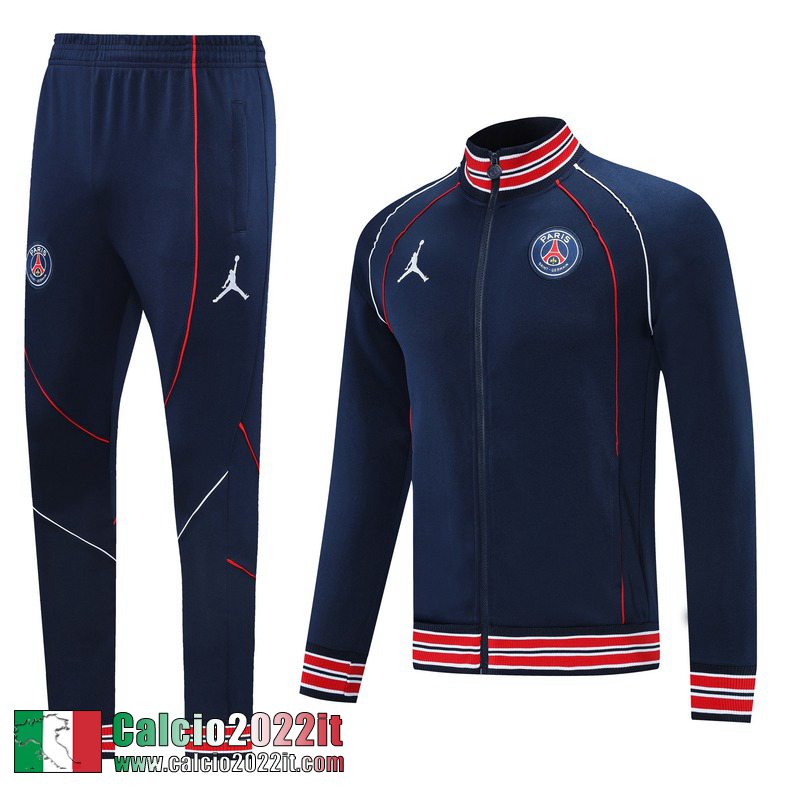 Paris Saint Germain Psg Full-Zip Giacca Azzurra Marino Jk21 2021 2022