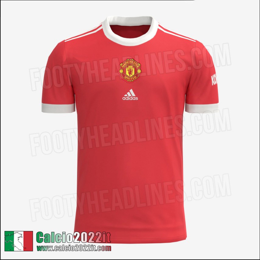 Prima Maglia Calcio Manchester United Versione Trapelata 2021 2022