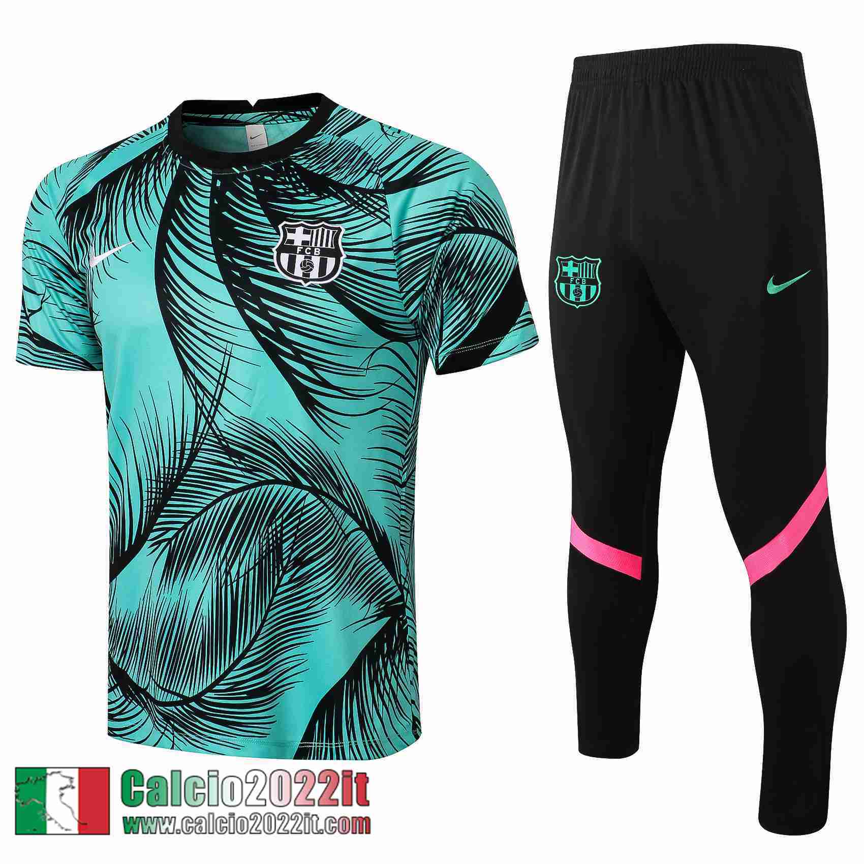 Barcellona Maglia T-shirt Barcellona Verde Pl04 2021 2022