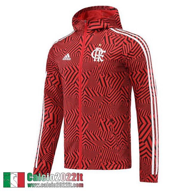 Flamengo Giacca a vento Cappuccio Rossa Wk03 2021 2022