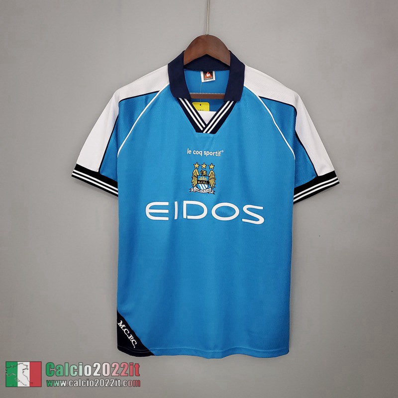 Prima Retro Maglie Calcio Manchester City 99/01 RE124