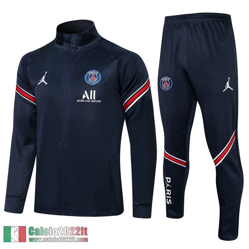 PSG Paris Full-Zip Giacca zaffiro 2021 2022 JK43