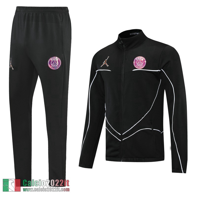 PSG Paris Full-Zip Giacca nero 2021 2022 JK44