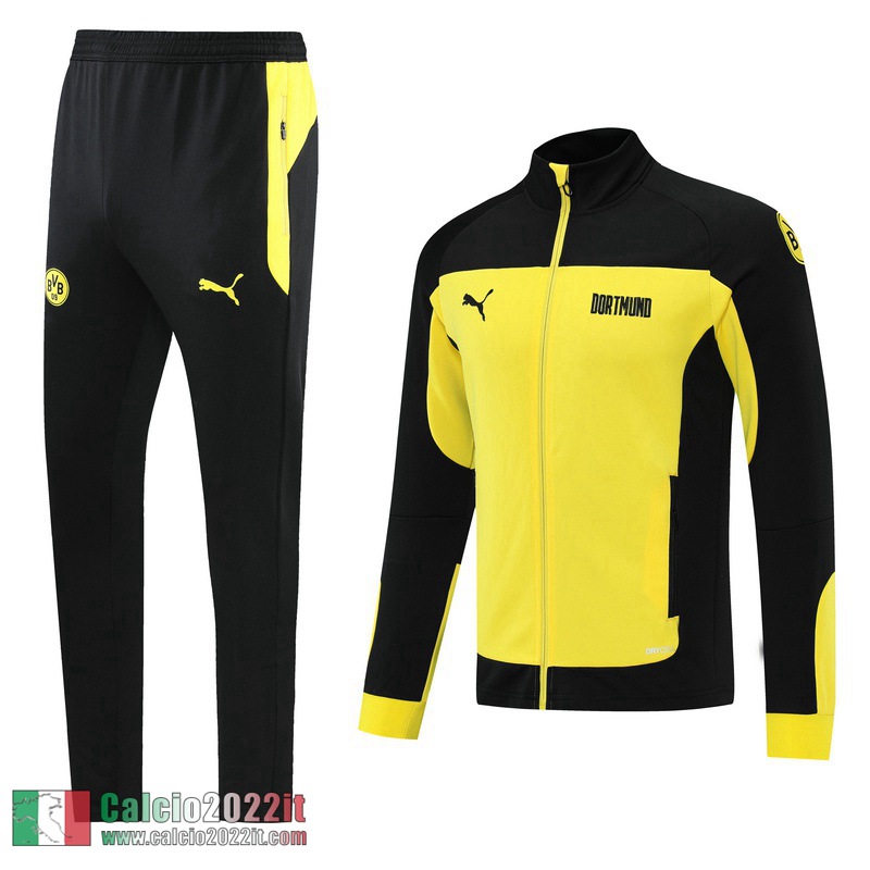 Dortmund BVB Full-Zip Giacca Nero e giallo 2021 2022 JK46