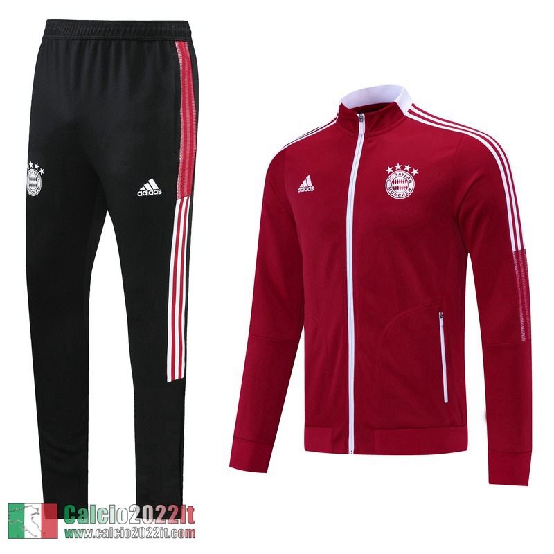 Bayern Monaco Full-Zip Giacca rosso 2021 2022 JK50