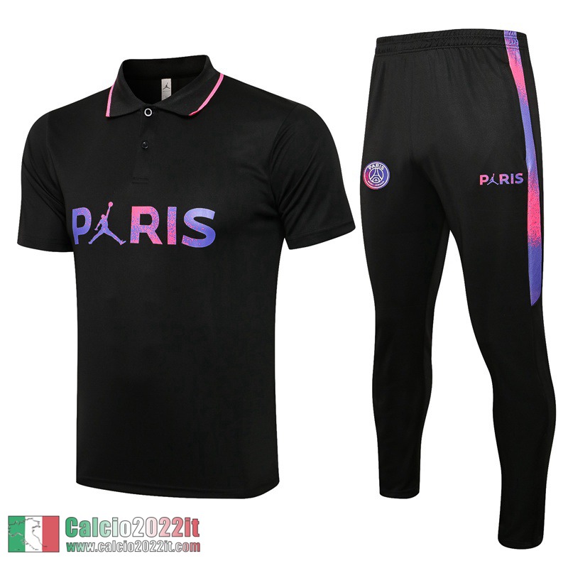 PSG Paris Maglia Polo nero 2021 2022 PL46