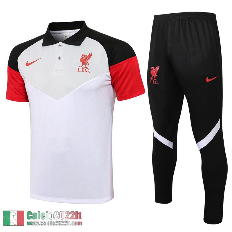 Liverpool Maglia Polo bianca 2021 2022 PL50