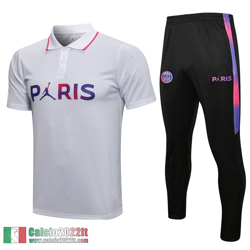 PSG Paris Maglia Polo bianca 2021 2022 PL54