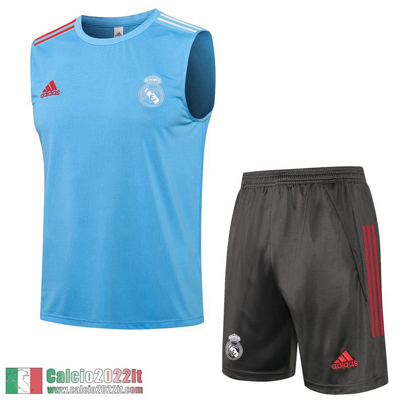 Real Madrid Maglia Senza Maniche Azzurro 2021 2022 PL62