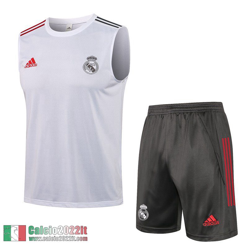 Real Madrid Maglia Senza Maniche bianca 2021 2022 PL63