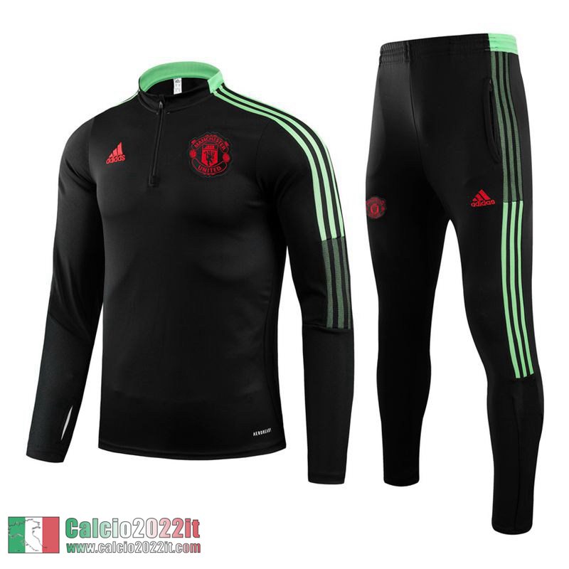 Manchester United Tuta Calcio Bambini nero 2021 2022 TK05