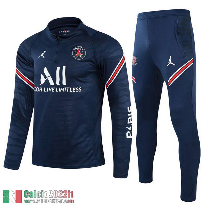 PSG Paris Tuta Calcio Bambini blu navy 2021 2022 TK11