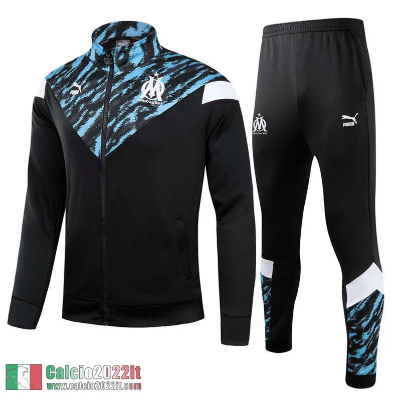 Olympique Marsiglia Full-Zip Giacca Bambini nero 2021 2022 TK18