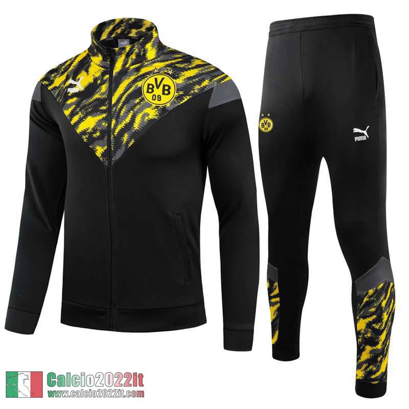 Dortmund BVB Full-Zip Giacca Bambini nero 2021 2022 TK23