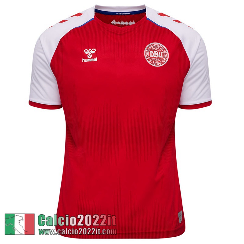 Prima Denmark Maglia Calcio Uomo EURO 2021