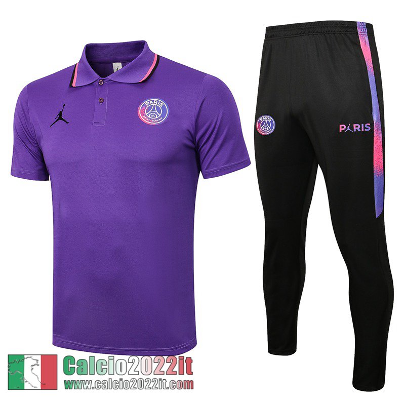 PSG Maglia Polo Uomo viola PL87 2021 2022