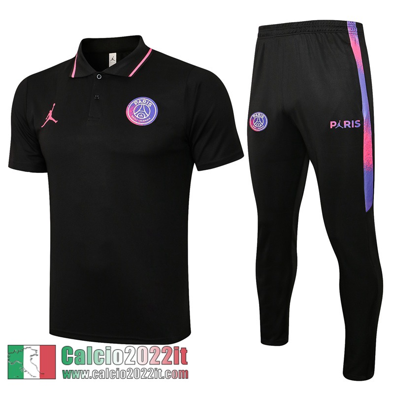 PSG Maglia Polo Uomo nero PL89 2021 2022