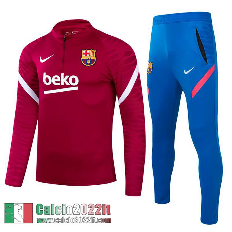 Barcellona Tuta Calcio Uomo Rosso scuro TG31 2021 2022