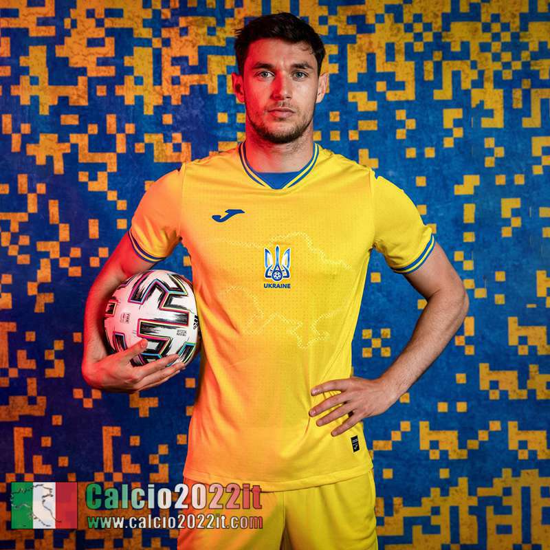 Prima Ucraina Maglia Calcio Uomo EURO 2021