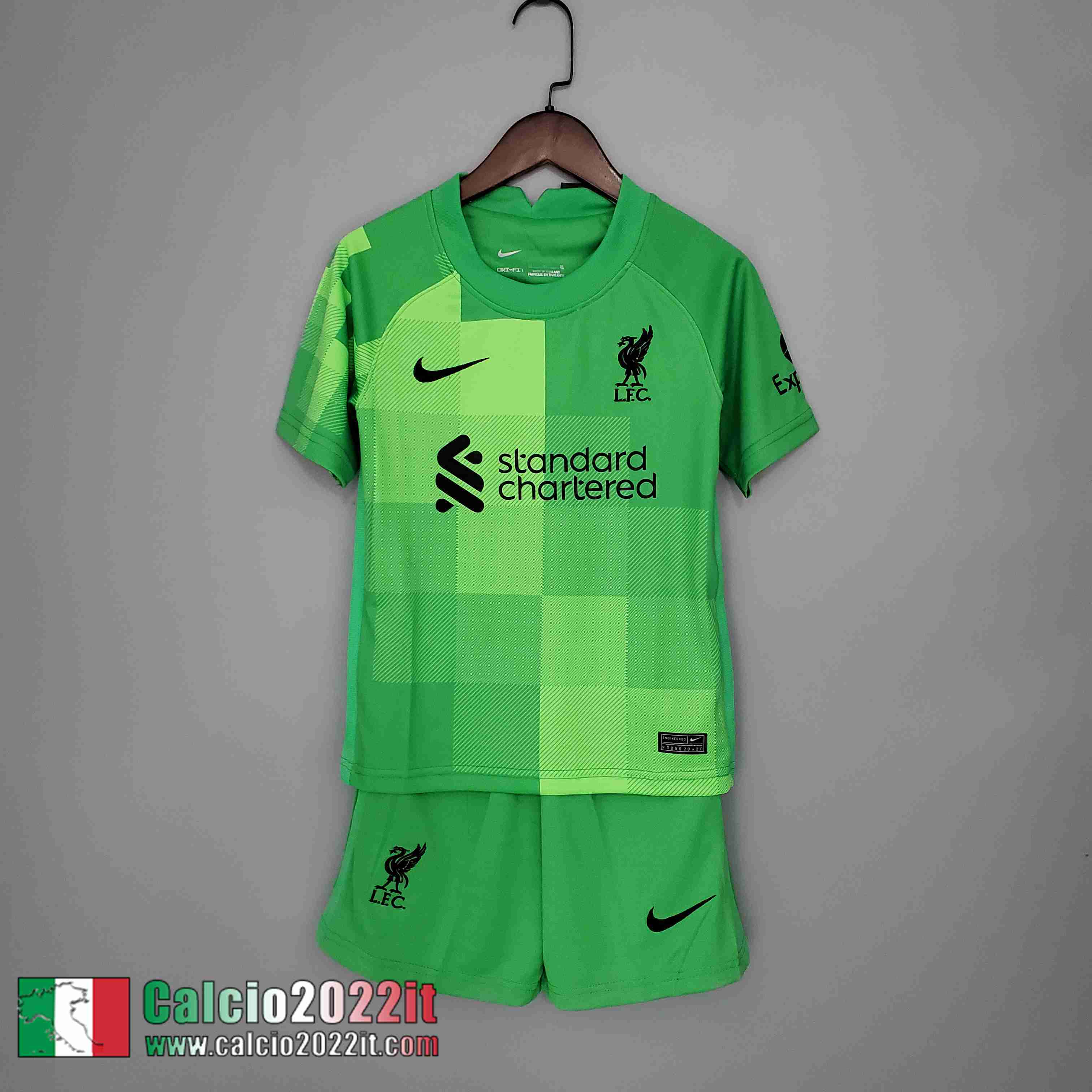 Portiere Liverpool Maglia Calcio Bambini Bambini 2021 2022