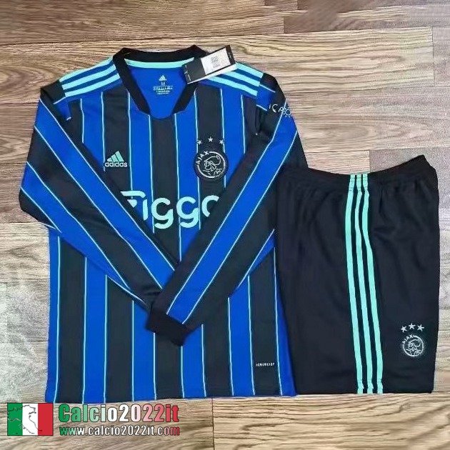 Seconda Ajax Maglia Calcio Manga Larga Uomo 2021 2022