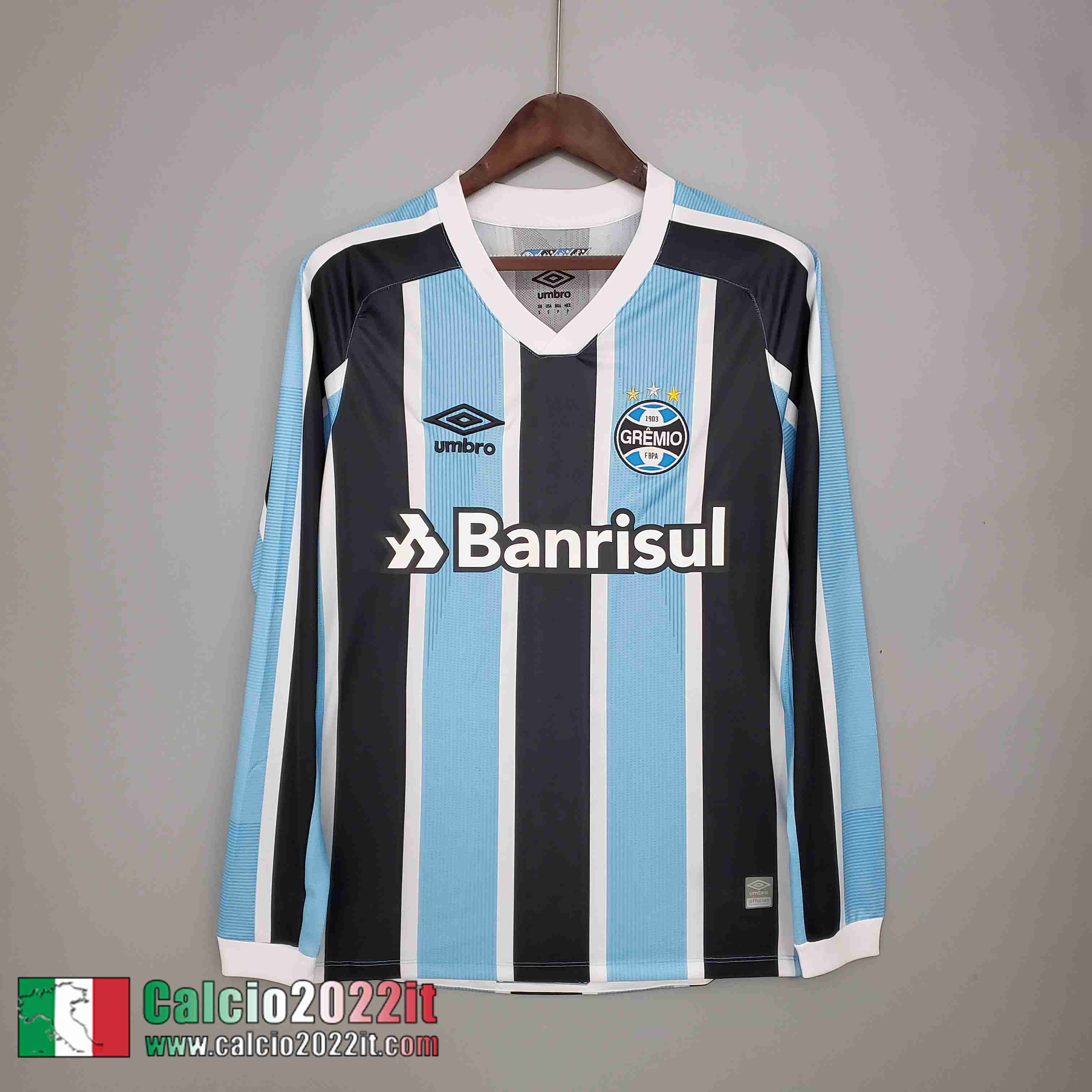 Prima Gremio Maglia Calcio Manga Larga Uomo 2021 2022