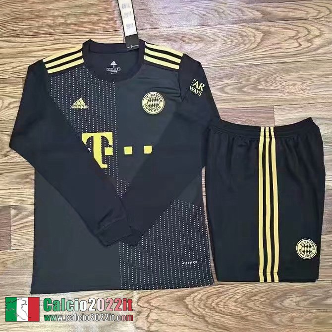 Third Bayern Monaco Maglia Calcio Manga Larga Uomo 2021 2022